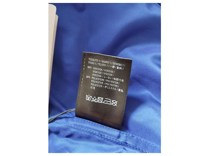 Impermeabile Balenciaga in Nylon Blu - vista 12