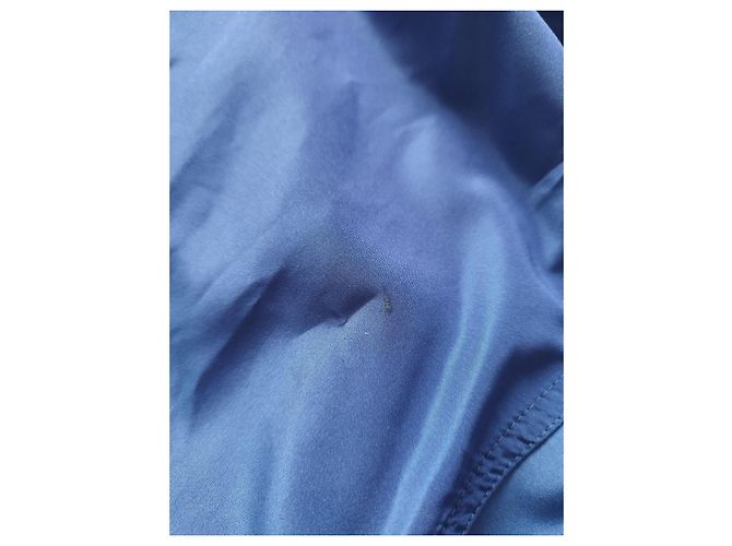Impermeabile Balenciaga in Nylon Blu - vista 8