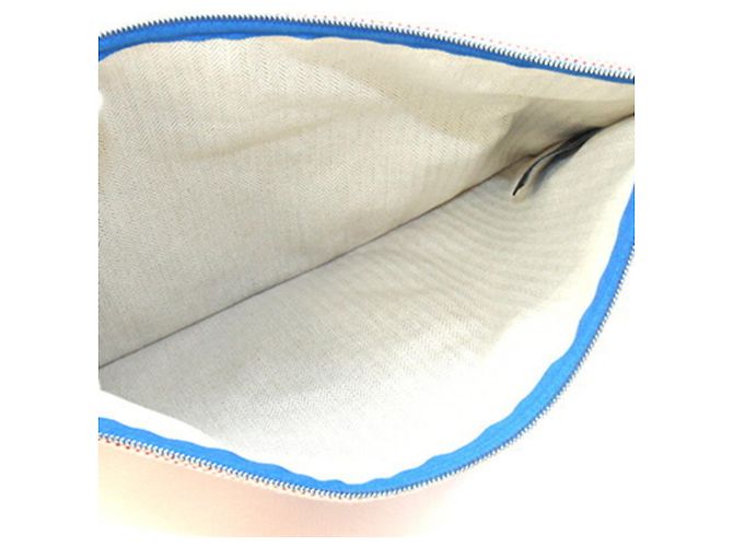 Pochette Hermès Yachting GM Multicolore Arancione - vista 3