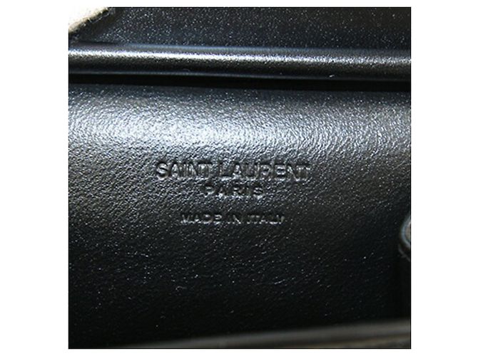 Pochette Mini in Pelle Nera Saint Laurent Nero - vista 4
