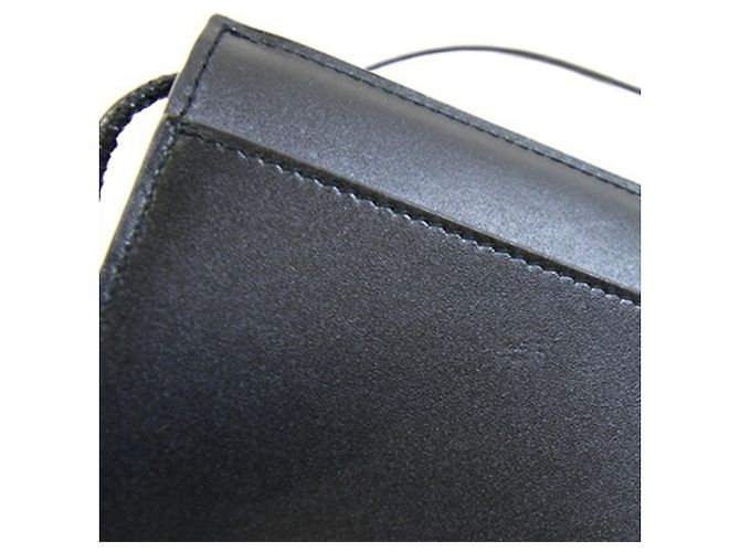 Pochette Mini in Pelle Nera Saint Laurent Nero - vista 5