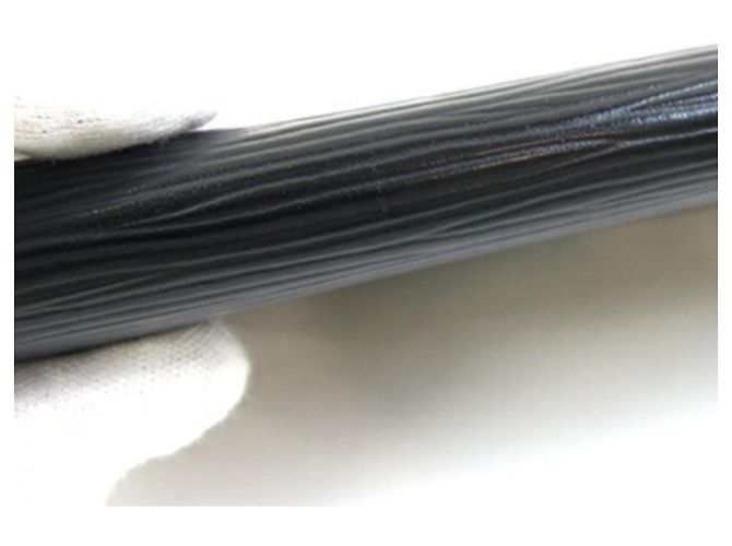 Billetera bi-fold de cuero Epi Louis Vuitton Negro - vista 6