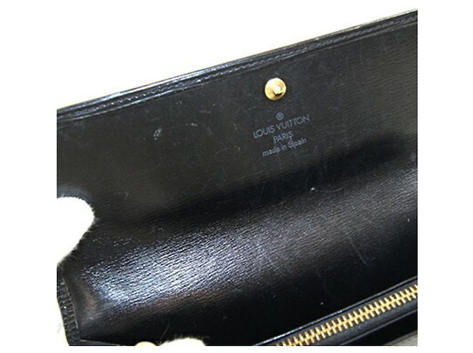 Billetera bi-fold de cuero Epi Louis Vuitton Negro - vista 7