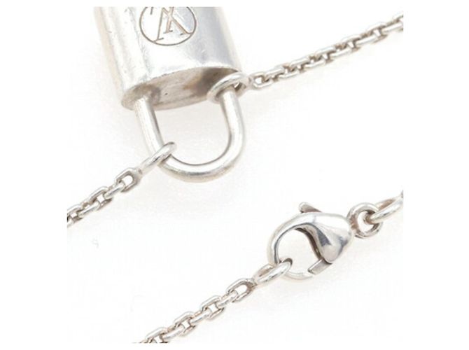 Collana Choker in Argento Sterling Lockit Louis Vuitton - vista 3