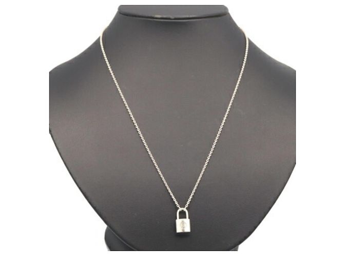 Collana Choker in Argento Sterling Lockit Louis Vuitton - vista 7