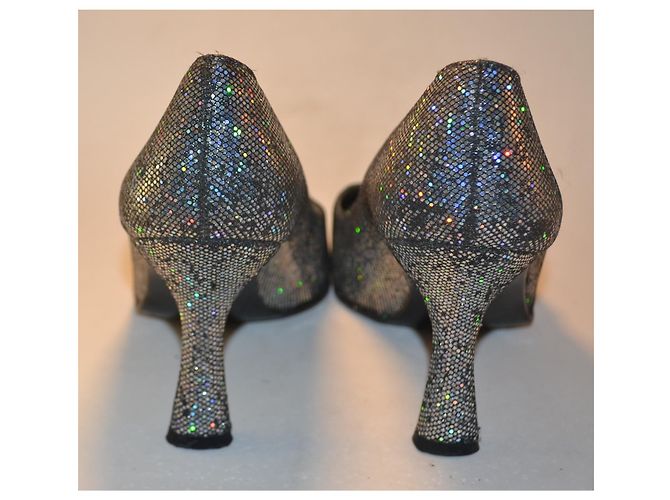 Stuart Weitzman Pumps Silber Leder Größe 38,5 IT - Ansicht 3