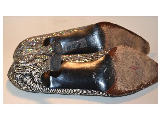 Stuart Weitzman Pumps Silber Leder Größe 38,5 IT - Ansicht 4