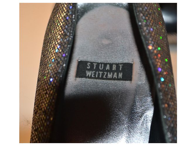Stuart Weitzman Pumps Silber Leder Größe 38,5 IT - Ansicht 5