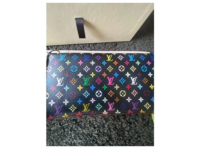 Louis Vuitton Black Multicolore Monogram Zippy Wallet - view 2