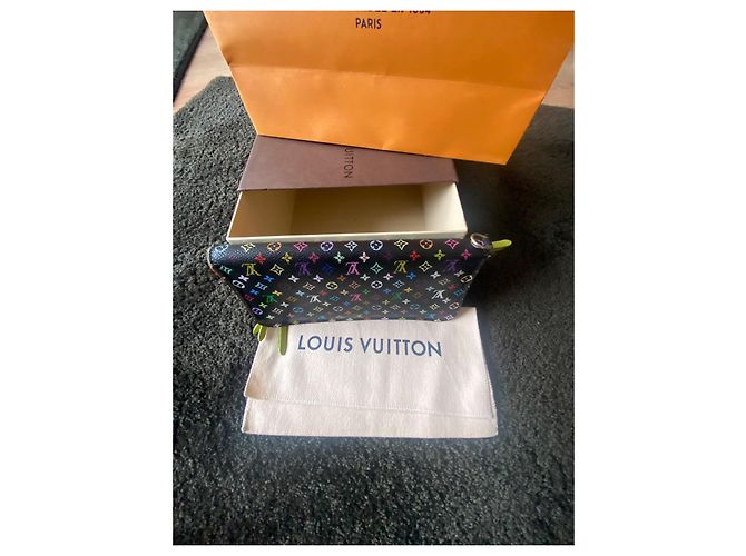 Louis Vuitton Black Multicolore Monogram Zippy Wallet - view 4