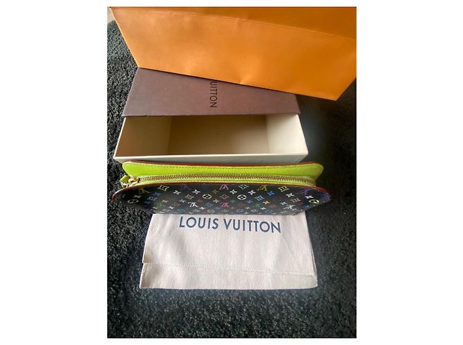 Louis Vuitton Black Multicolore Monogram Zippy Wallet - view 7