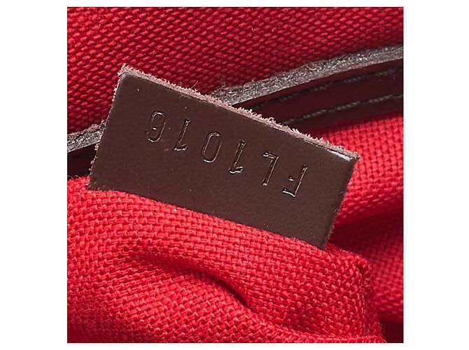 LOUIS VUITTON – Borsa a Mano Alma PM Damier Marrone con Finiture Dorate Marrone scuro - vista 10