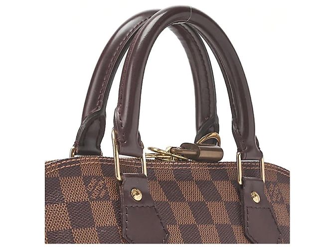 LOUIS VUITTON – Borsa a Mano Alma PM Damier Marrone con Finiture Dorate Marrone scuro - vista 7