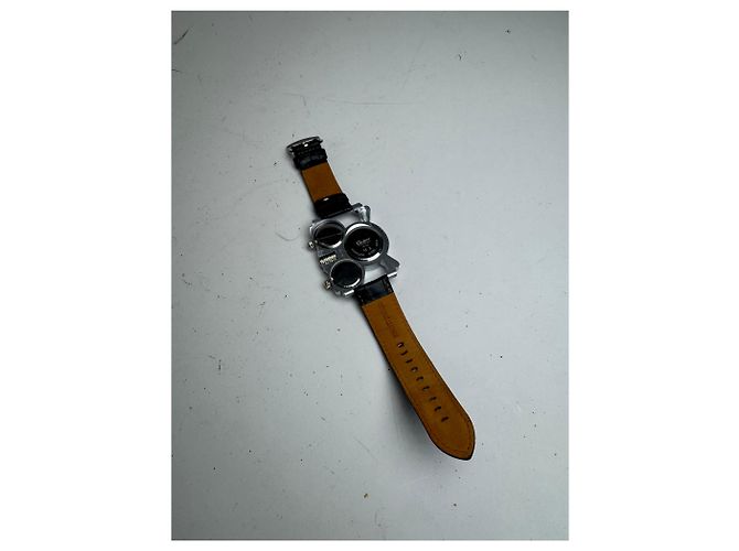Autre Marque Herren Quarz Uhr Schwarz Silber - Ansicht 5