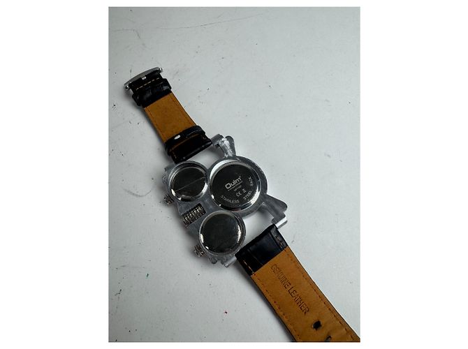 Autre Marque Herren Quarz Uhr Schwarz Silber - Ansicht 6