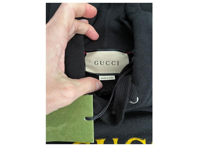 Gucci Vintage Logo Hoodie Schwarz - Ansicht 4