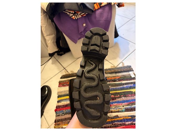 Botas de goma negras Gucci Negro - vista 4