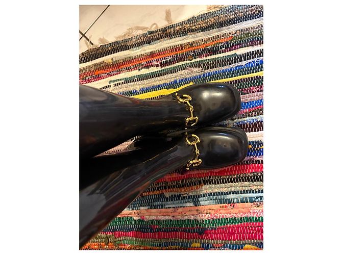Botas de goma negras Gucci Negro - vista 6