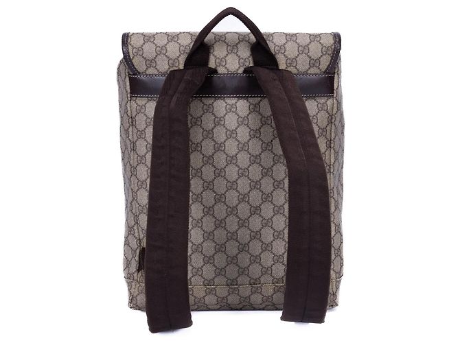 Gucci GG Supreme Hebilla Simple Castaño Beige - vista 3
