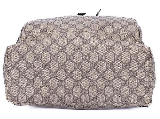 Gucci GG Supreme Hebilla Simple Castaño Beige - vista 5