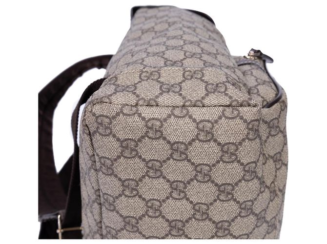 Gucci GG Supreme Hebilla Simple Castaño Beige - vista 6