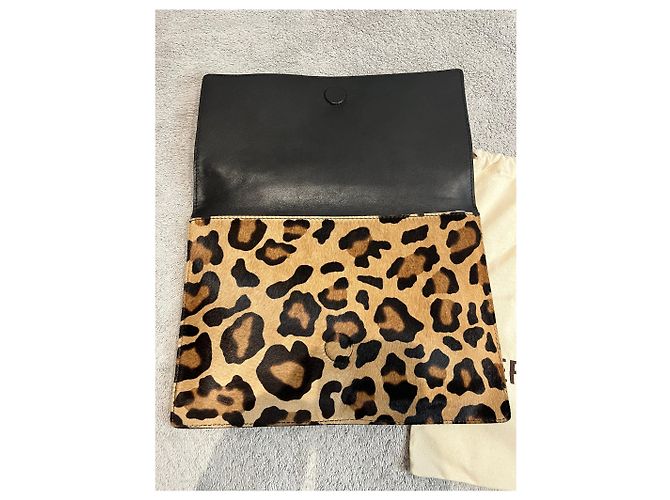 Gerard Darel Pochette Gérard Darel leopardata + sacchetto antipolvere, 28x19 cm - vista 2