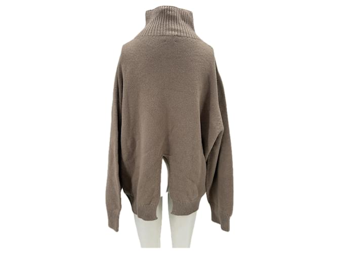 Autre Marque Taope Pullover aus Wolle und Kaschmir Braun - Ansicht 2