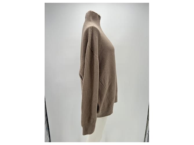 Autre Marque Taope Pullover aus Wolle und Kaschmir Braun - Ansicht 3