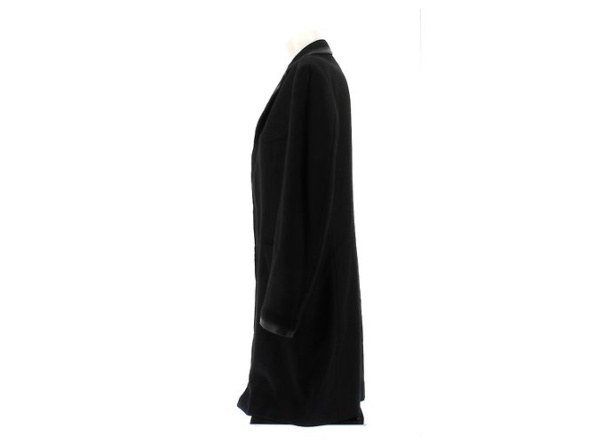 Hermès Cappotto in lana e pelle Nero - vista 4