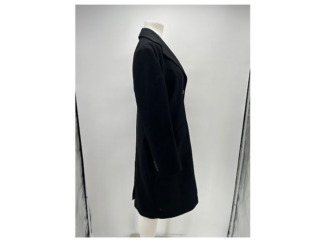 Dolce & Gabbana Manteau long noir en laine Black - view 3