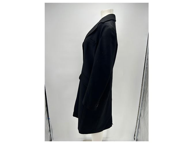 Dolce & Gabbana Manteau long noir en laine Black - view 4