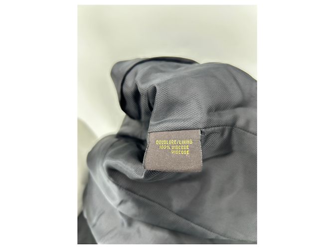 Apostrophe Schwarze Lederjacke mit silbernen Knöpfen - Ansicht 5