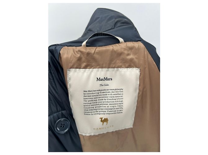 Parka lunga Max Mara blu navy - vista 5