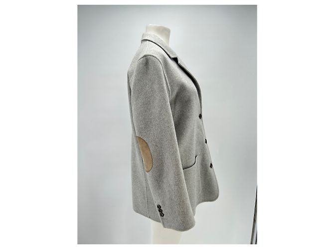 Theory Grau Wolle und Kaschmir Jacke - Ansicht 3