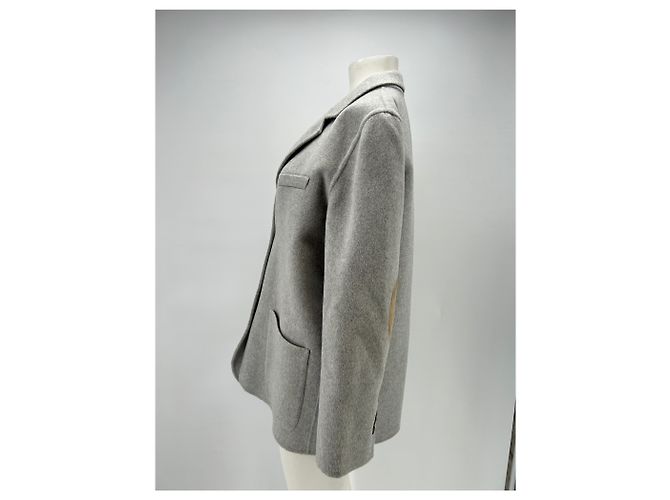 Theory Grau Wolle und Kaschmir Jacke - Ansicht 4