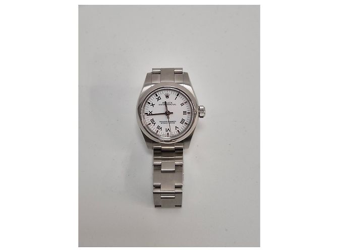 Rolex Oyster Perpetual Acciaio Quadrante Bianco - vista 2