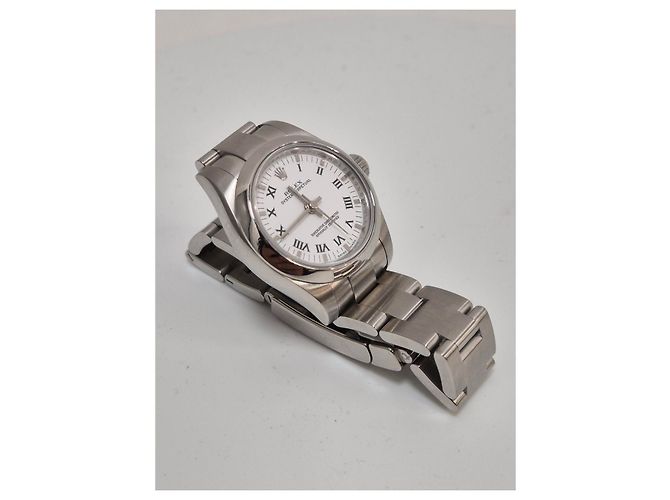 Rolex Oyster Perpetual Acciaio Quadrante Bianco - vista 4