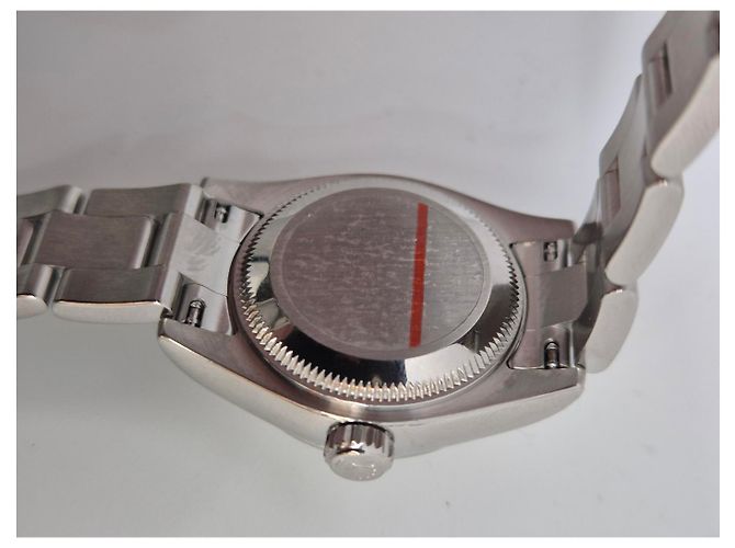 Rolex Oyster Perpetual Acciaio Quadrante Bianco - vista 5