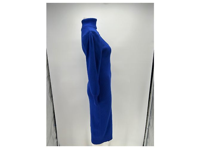 Farm Rio Langes blaues Strickkleid mit Herz-Ausschnitt - Ansicht 3