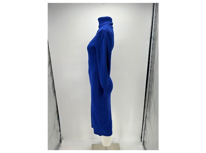 Farm Rio Langes blaues Strickkleid mit Herz-Ausschnitt - Ansicht 4