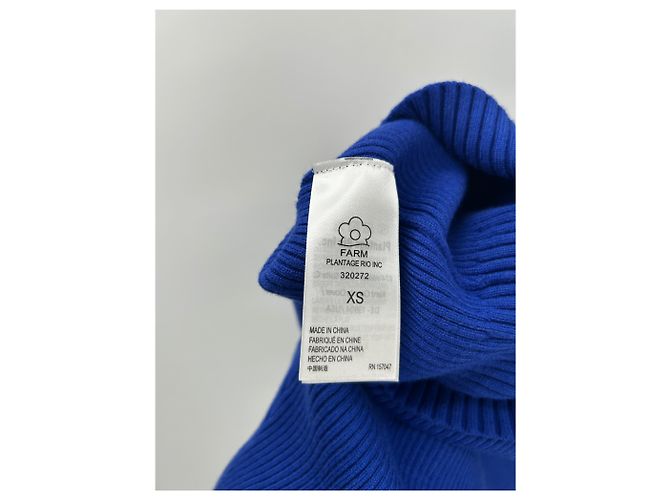 Farm Rio Langes blaues Strickkleid mit Herz-Ausschnitt - Ansicht 7