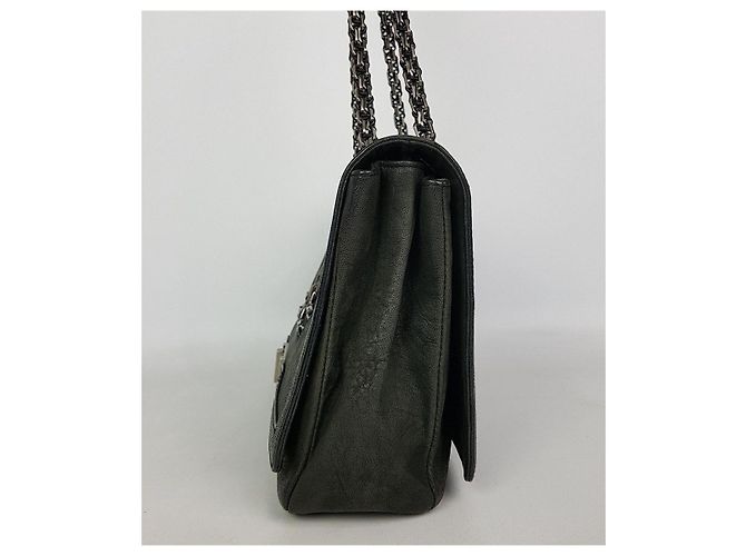 Lanvin Borsa a spalla in pelle di capra con catena Nero - vista 3