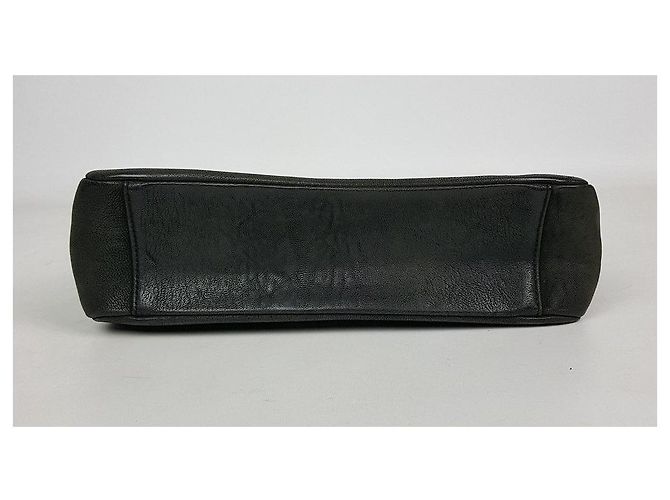 Lanvin Borsa a spalla in pelle di capra con catena Nero - vista 6