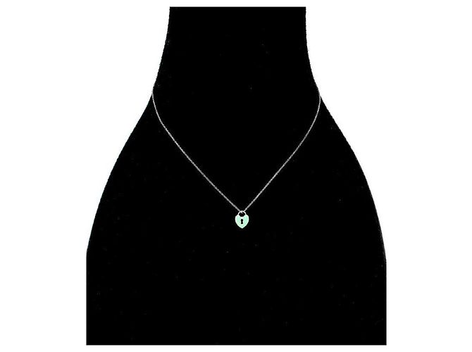 Tiffany & Co Heart Lock Silver Necklace - view 5