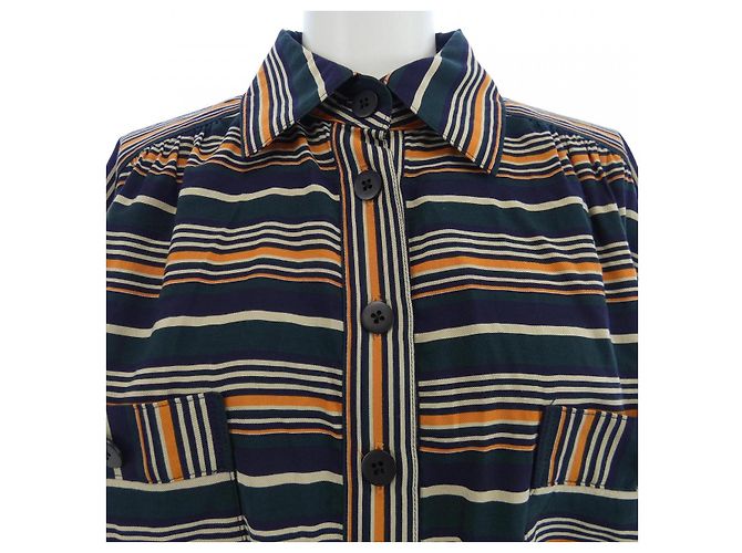 Autre Marque miss ashida kleid Grün Orange Marineblau - Ansicht 4