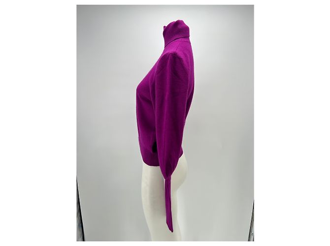 Laurence Bras Pull col roulé violet - vue 4