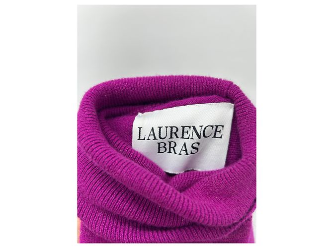 Laurence Bras Pull col roulé violet - vue 5