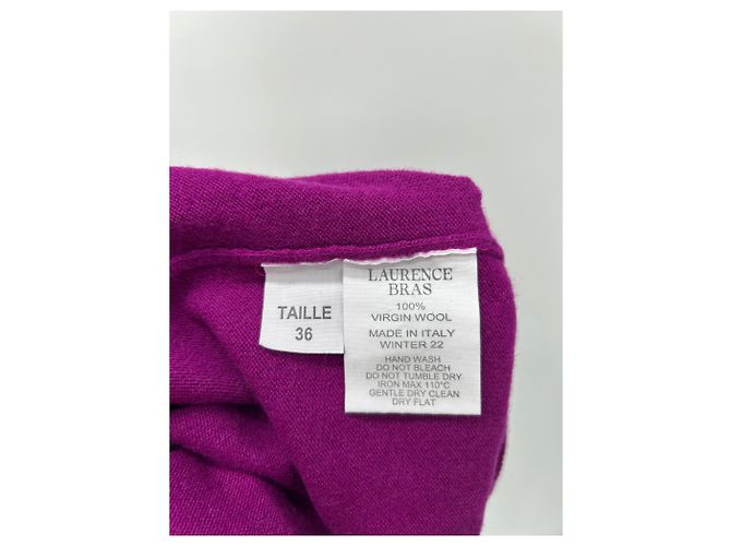 Laurence Bras Pull col roulé violet - vue 6