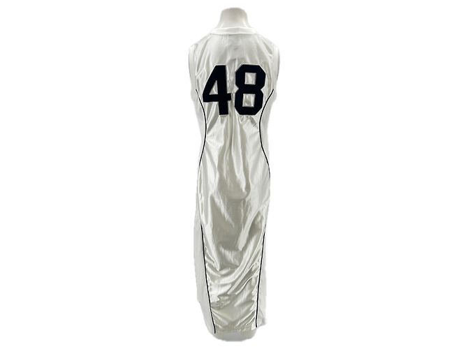Puma Langes weißes Satin-Kleid - Ansicht 2