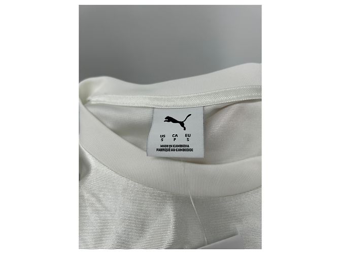 Puma Langes weißes Satin-Kleid - Ansicht 5